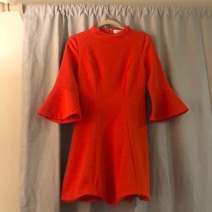 Elliatt- A line mock neck dress